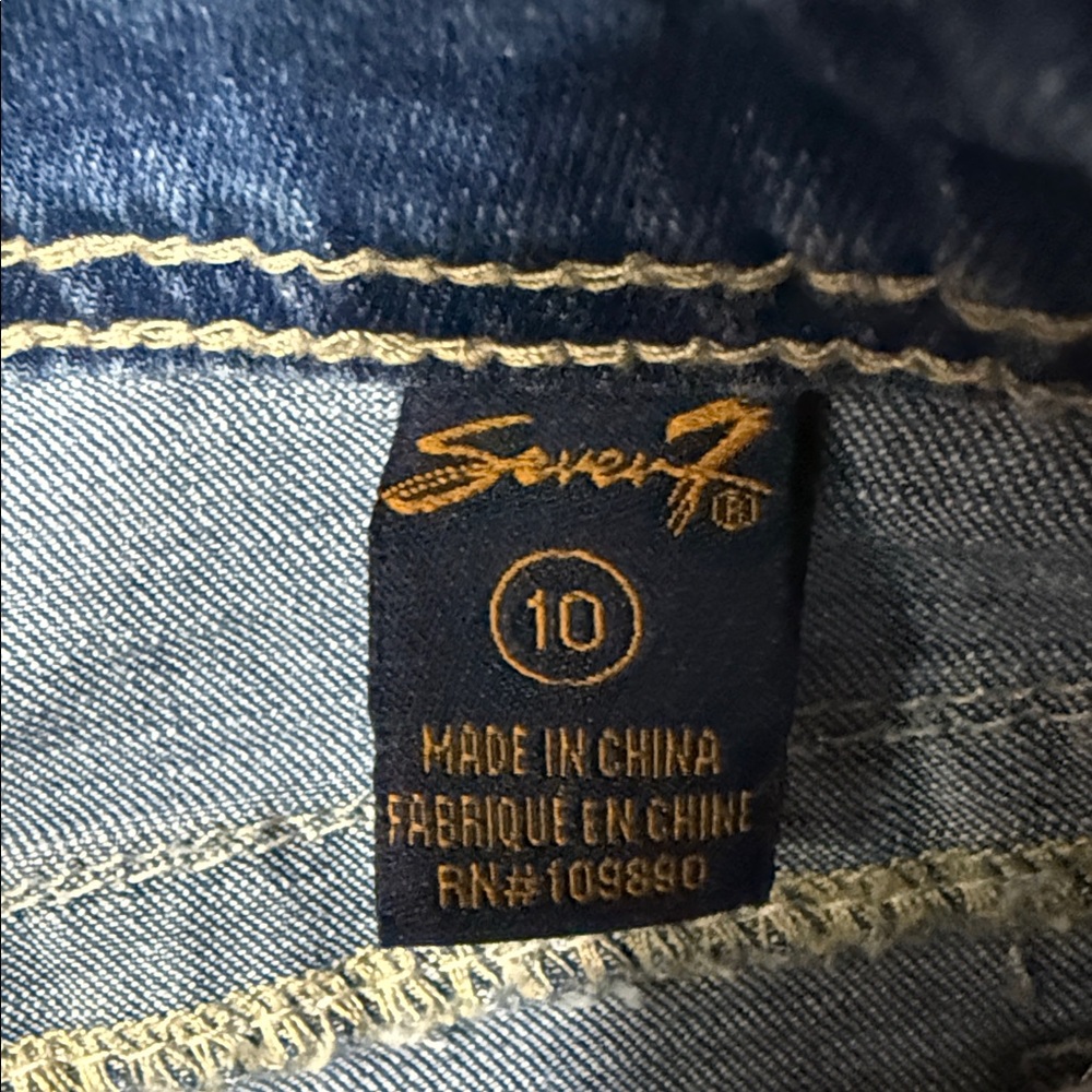 Seven7 Women's Blue Jean Shorts - Picture 3 of 15